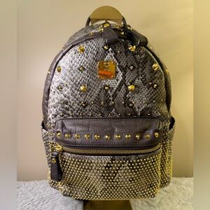 MCM Limited Edition Studded Leather Backpack